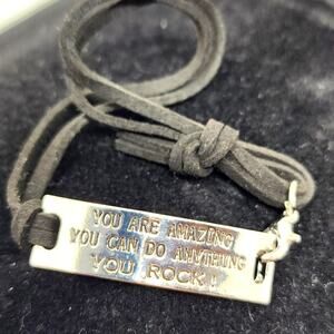 Silver Plate Motivational Bracelot You Are Amazing Gift Daughter Mother Friend‎